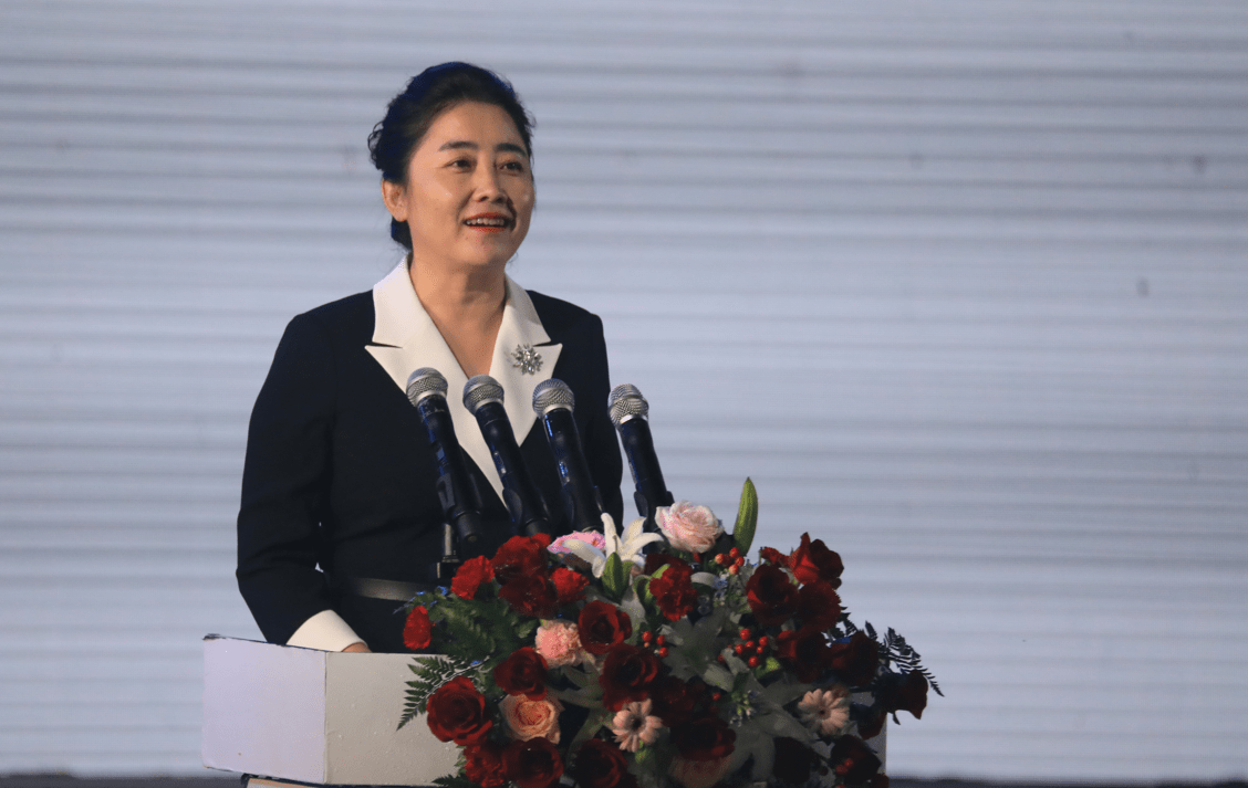 中共呼玛县委书记魏志民致欢迎词.