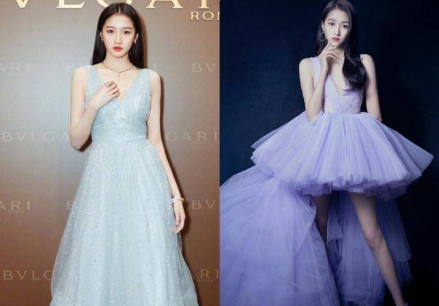 关晓彤穿对衣服是"美人鱼",穿错成"篮球运动员",差距太悬殊_秦岚_礼服