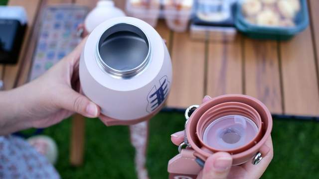 CROSWAVE穿浪橄榄球保温杯：创意潮酷设计，双仓双饮干净卫生