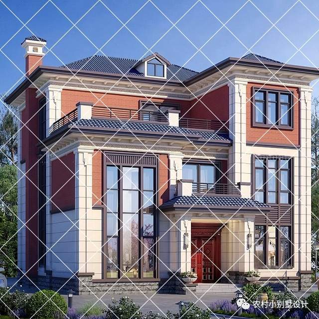 10x10米三层广西农村别墅,户型方正风水好,24套精致别墅自建房_生活