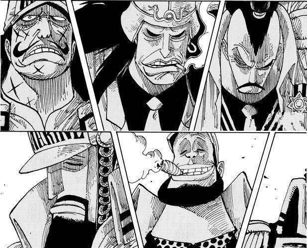 海贼王之中有实力角逐剩下的海军中将之中最强的应该就是上面5名海军