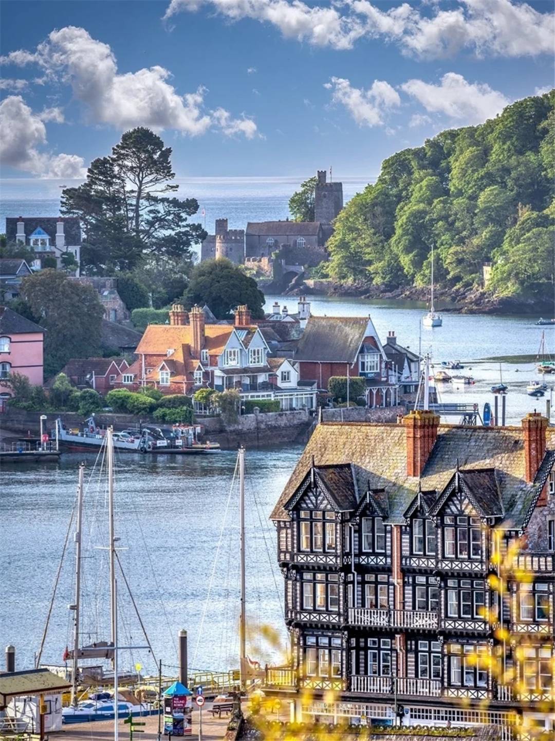 英国的绝美海岸,你的梦中情岸!_达特茅斯_小镇_海滩