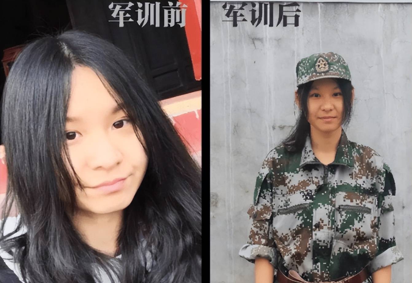 "我晒成了我奶奶",学生军训前后对比图火了,亲妈见了都不敢认_训练