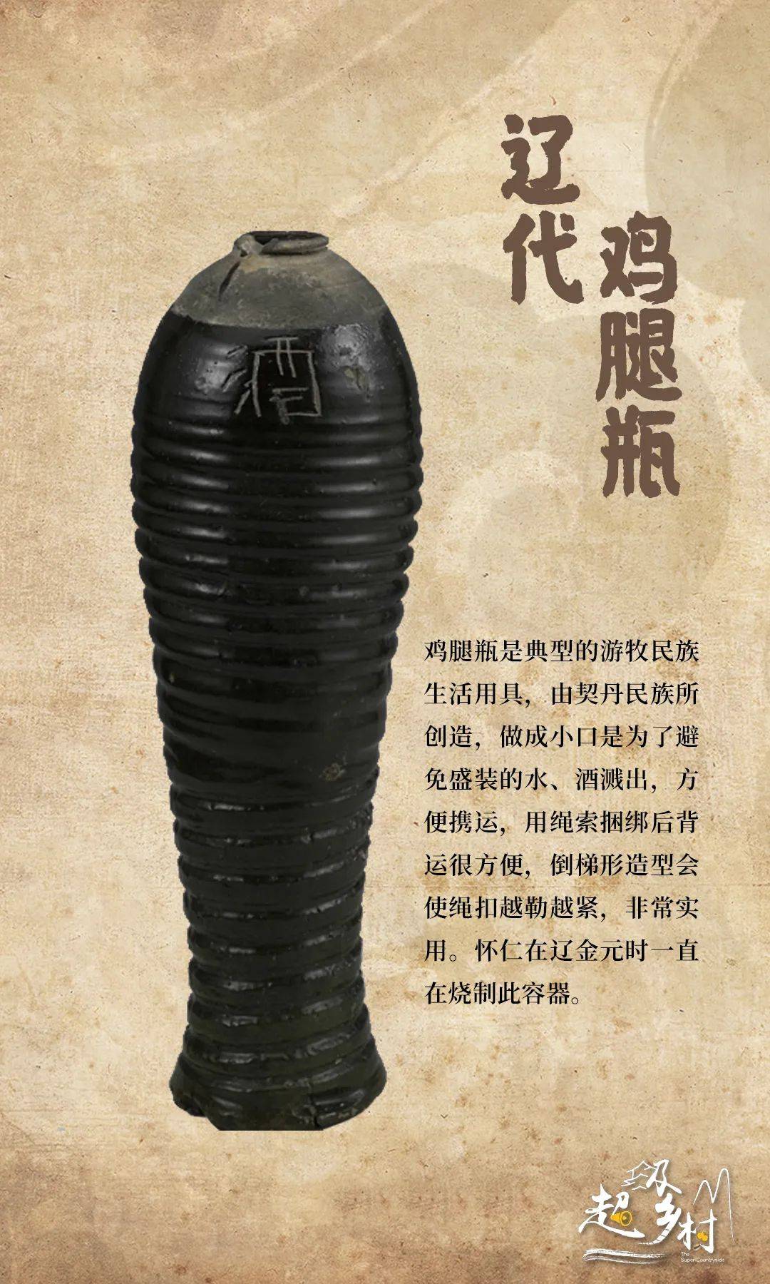 遼代 雞腿瓶 圖源/山西省博物院