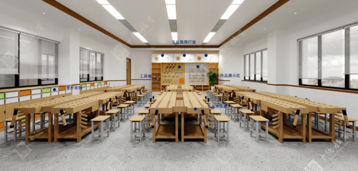劳学并进】十德教育河北迁安一中实验室建设案例_数字化_设计_教室