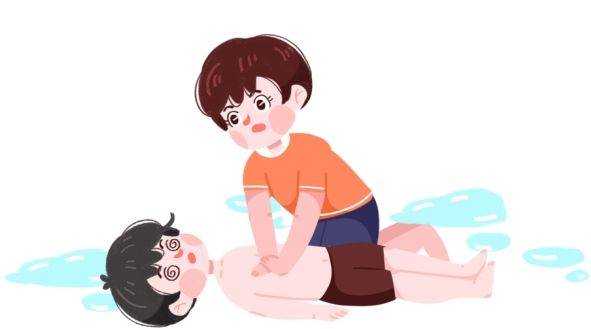 如溺水者呼吸,心跳全无,应立即实施心肺复苏.