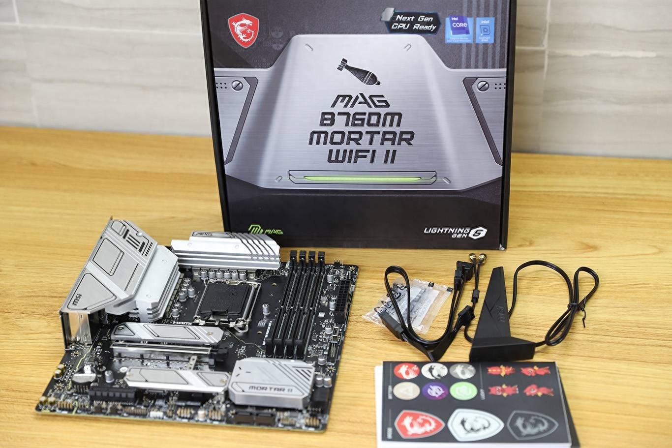 扩展再升级,微星b760m迫击炮wifi ii主板_内存_网卡_供电