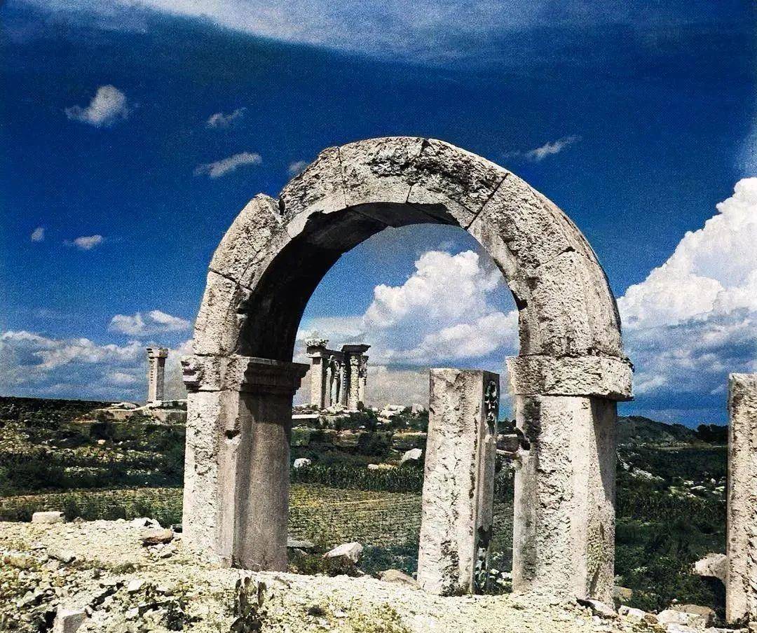 罕见老照片▏1873年的圆明园彩色照片,太真实了_花阵_皇帝_观水法