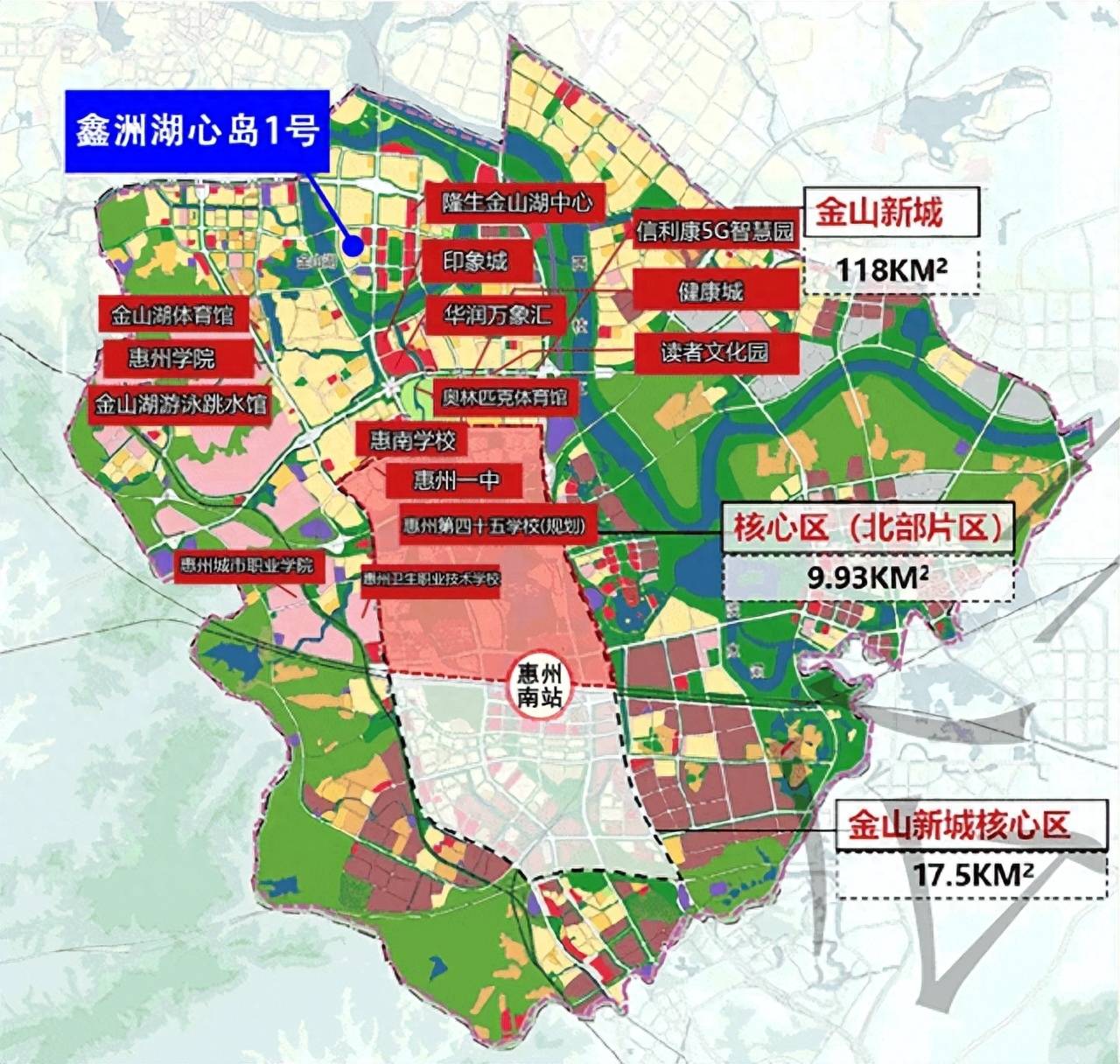 金山湖规划图图片