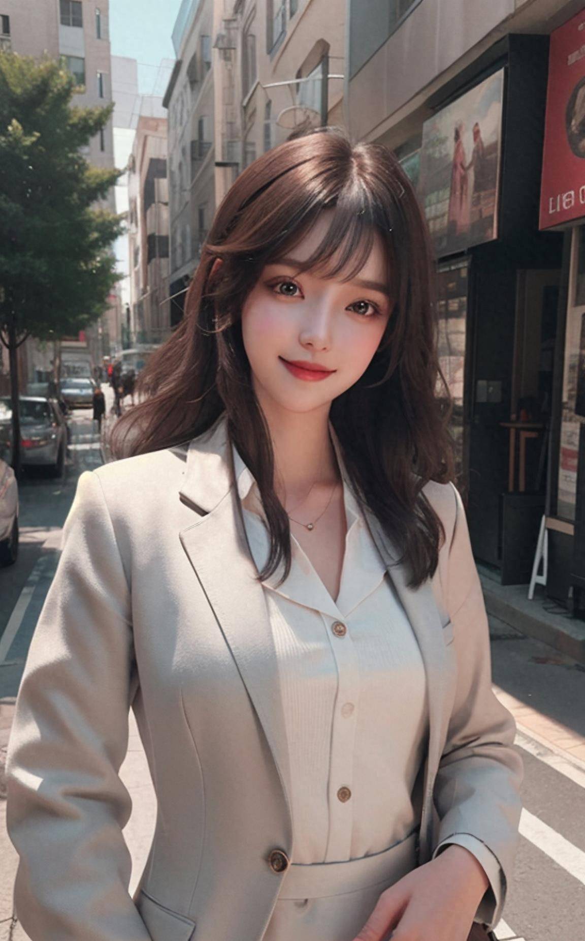 成人魅力:美女服饰的成?人魅力——ai绘图日记26_风格_中性_西装