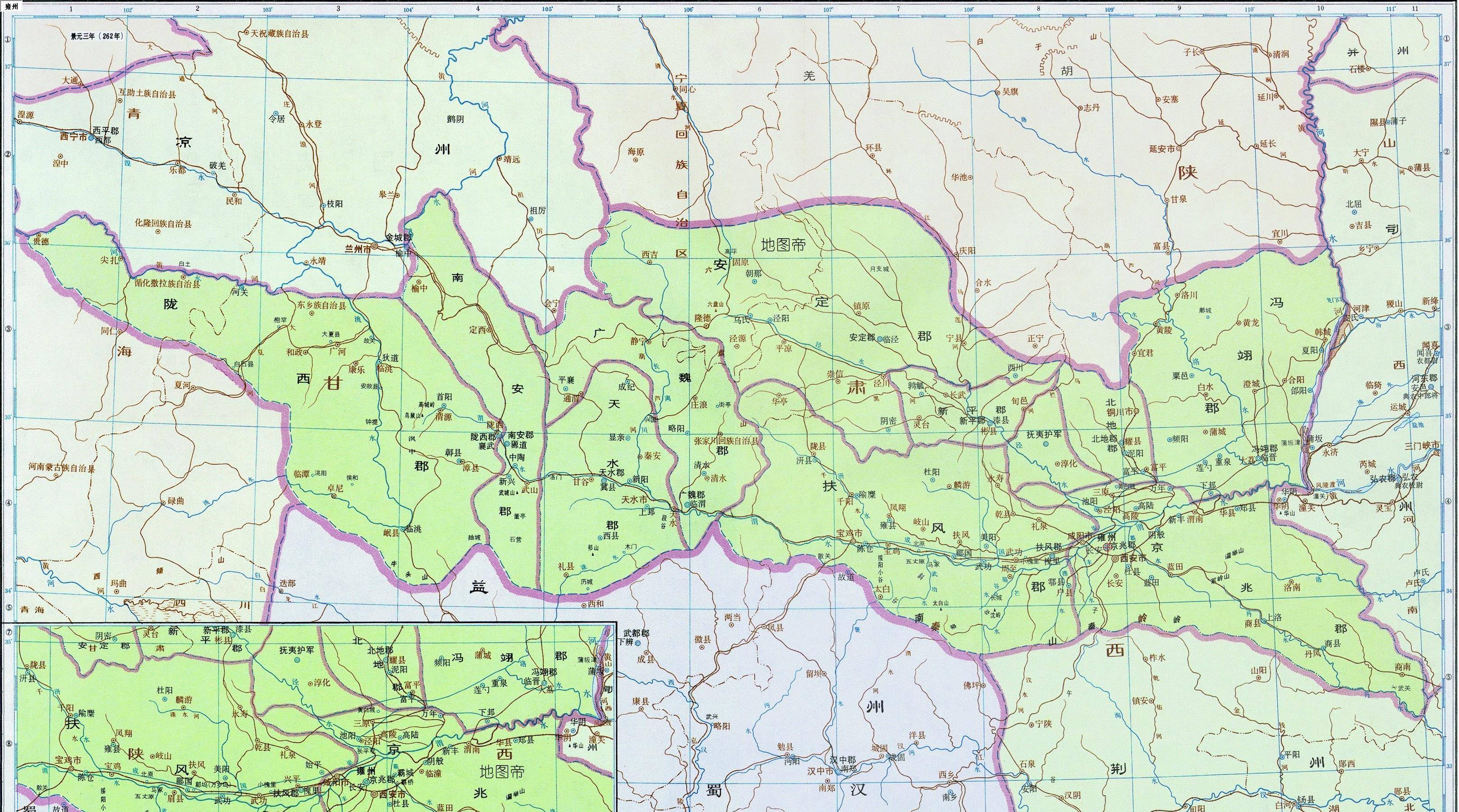 唐朝凉州地图图片