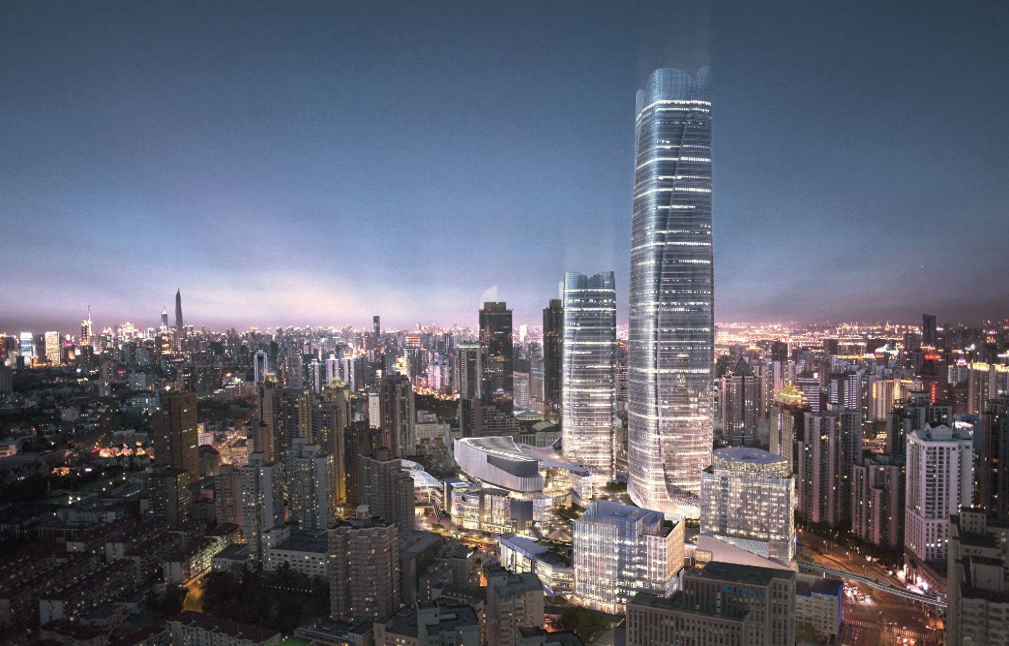 上海浦西第一高楼封顶,工程创下多个上海之最