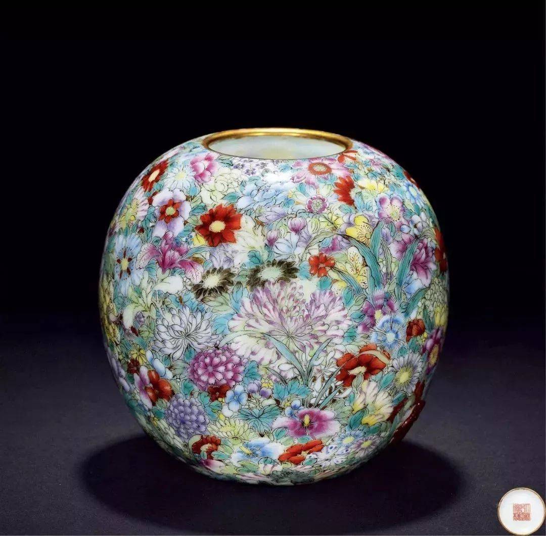 百花不落地瓷器真品图片赏析_乾隆_花朵_时期