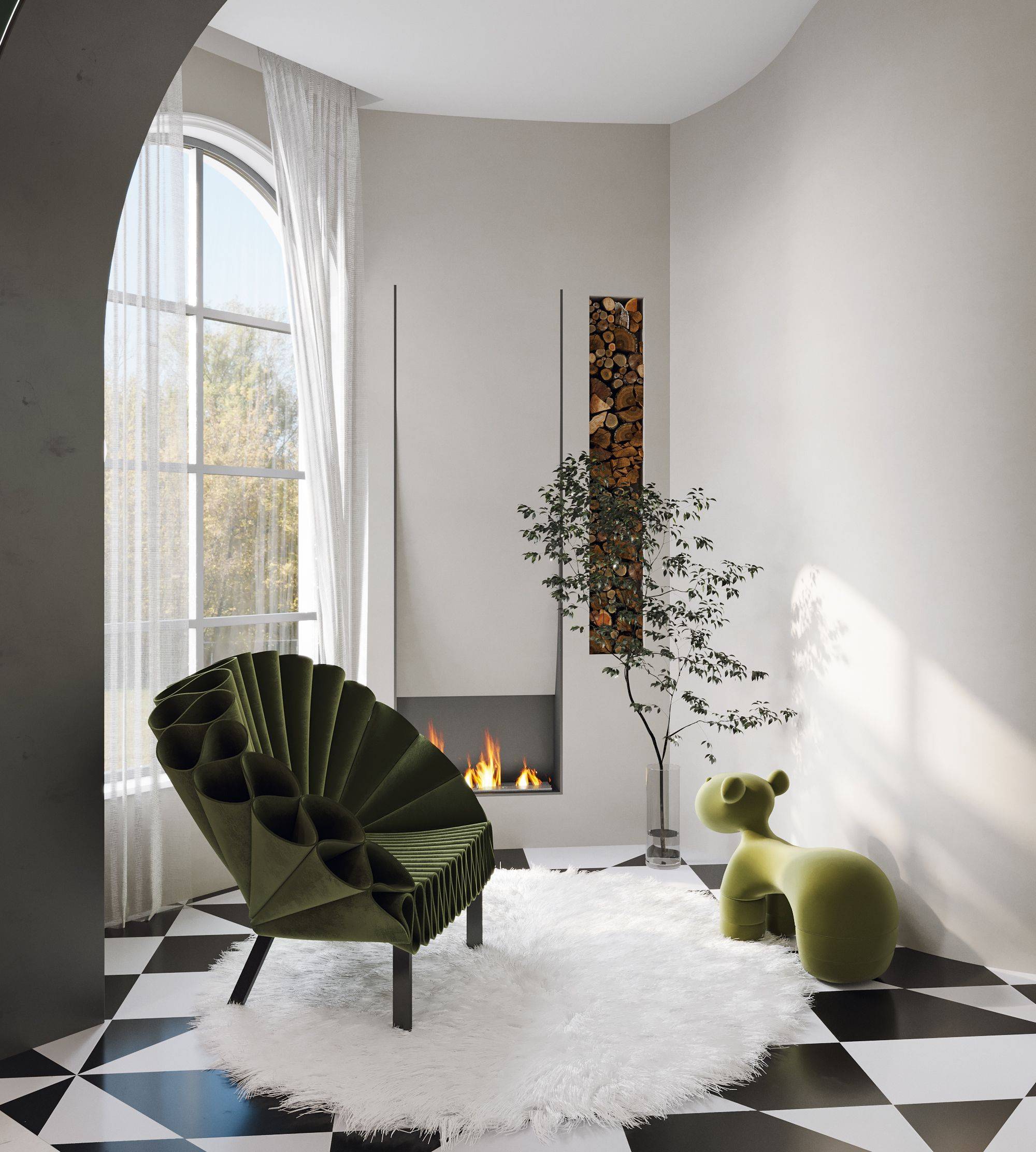 风格丨轻奢风设计单位丨武汉东易日盛男主人是在中国发展的阿拉伯人