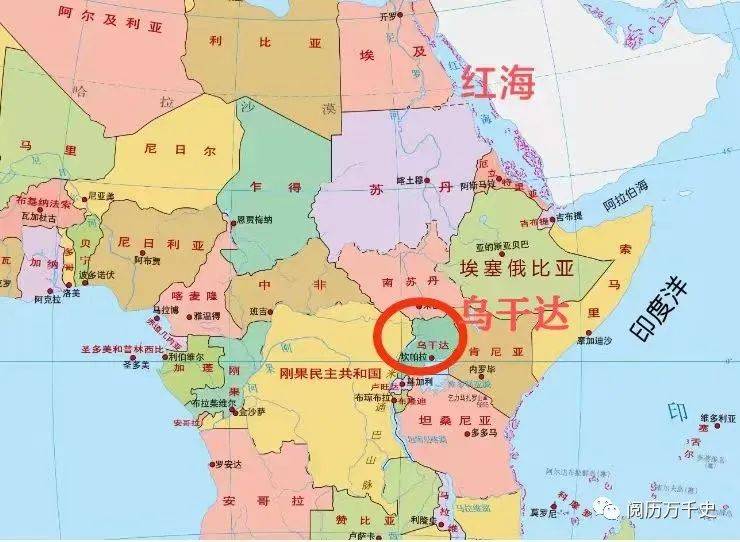 世界地图卢旺达位置图片
