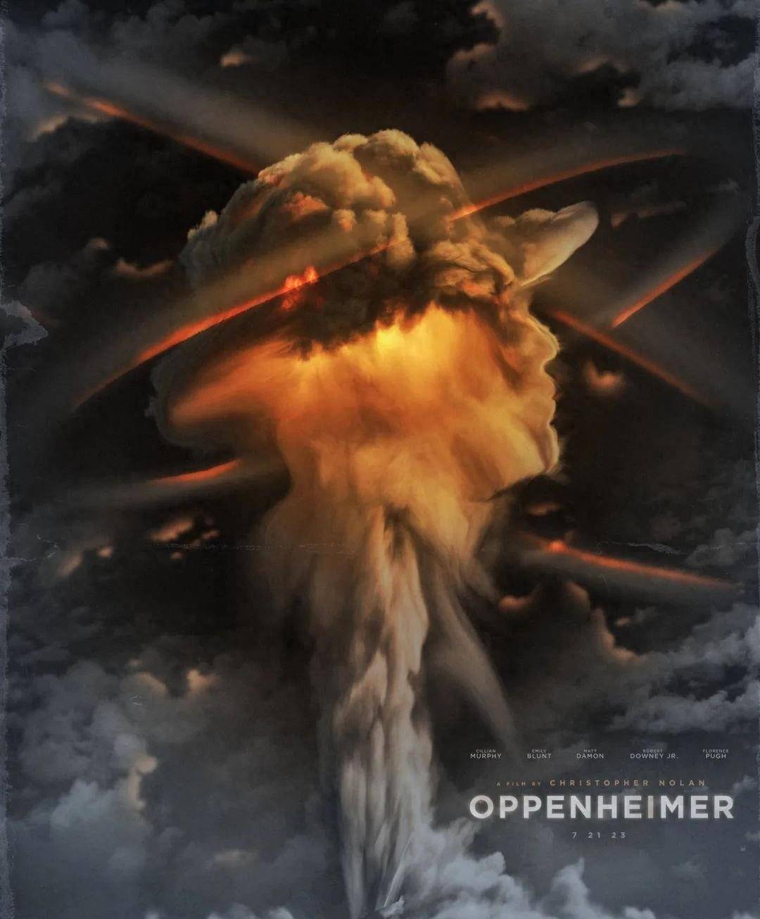 3 漫画海报】01通过一个正在点烟的主角来代指原子弹