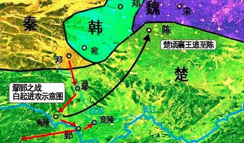 秦国派出了名将白起率领大军南下,一路攻破了楚国的鄢(今湖北省宜城市
