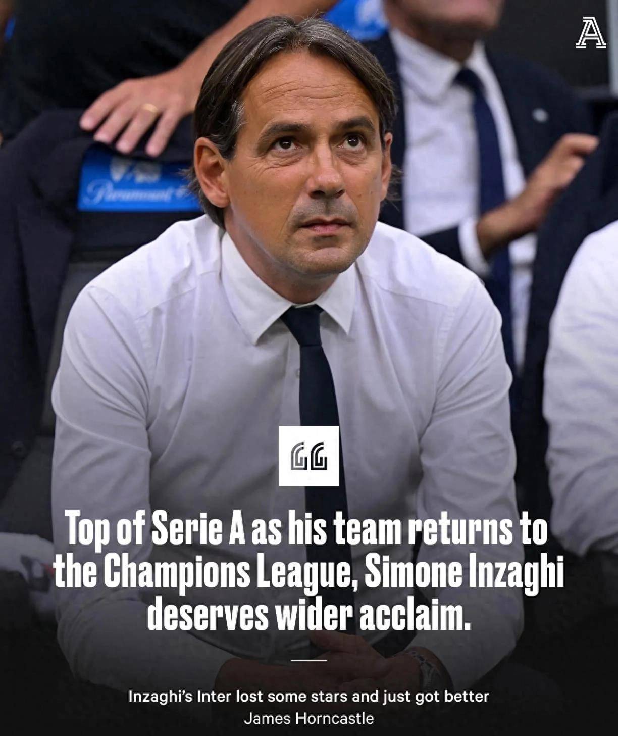 劳塔罗传承国际米兰阿根廷射手本色大四喜,小因扎吉也曾