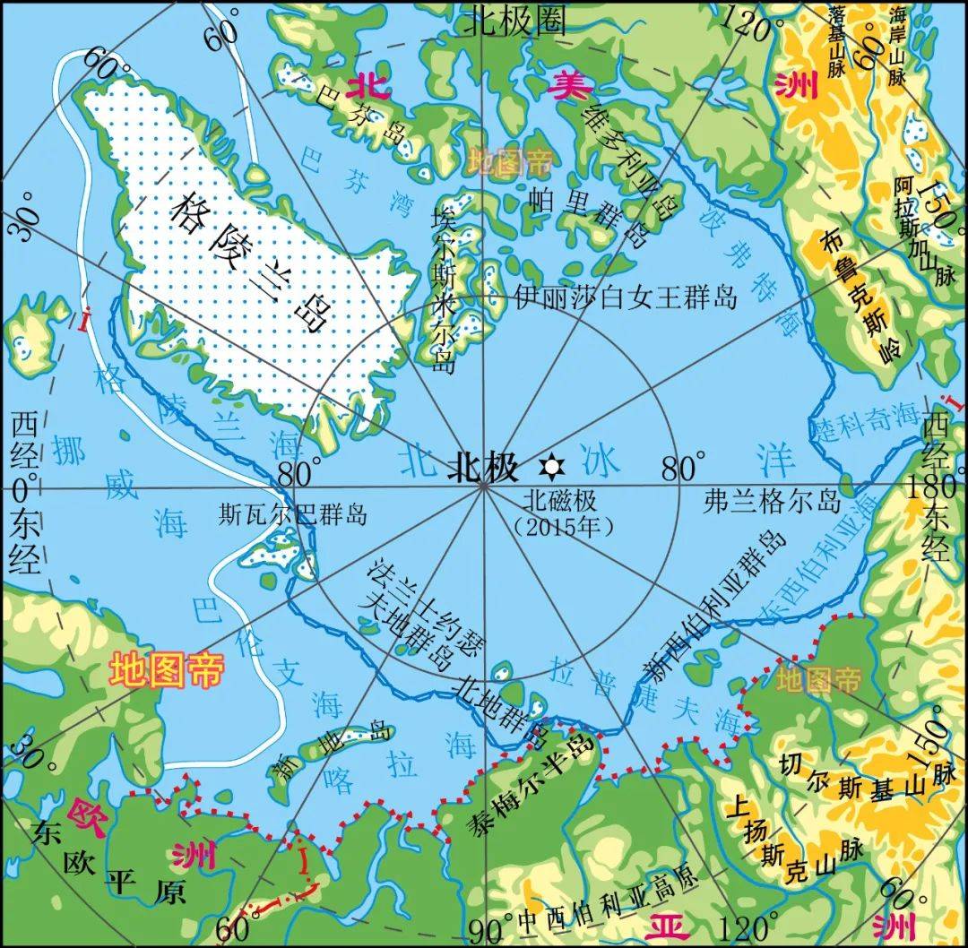 了探索北方航线的旅程,他们从大不列颠岛出发,然后向东北方向进入北海