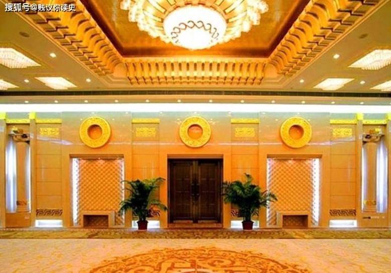人民大会堂的34个省厅,这3个厅面积有上千平方米,香港厅最大_大厅_北京_风格