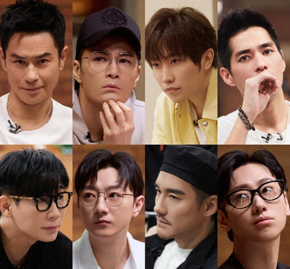 胡兵和魏迅是被淘汰的两兄弟,而郑嘉颖,许绍洋,徐亮,蓝正龙,品冠和苏