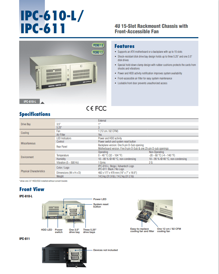 研华工控机ipc610l配置参数_控制_系统_设备