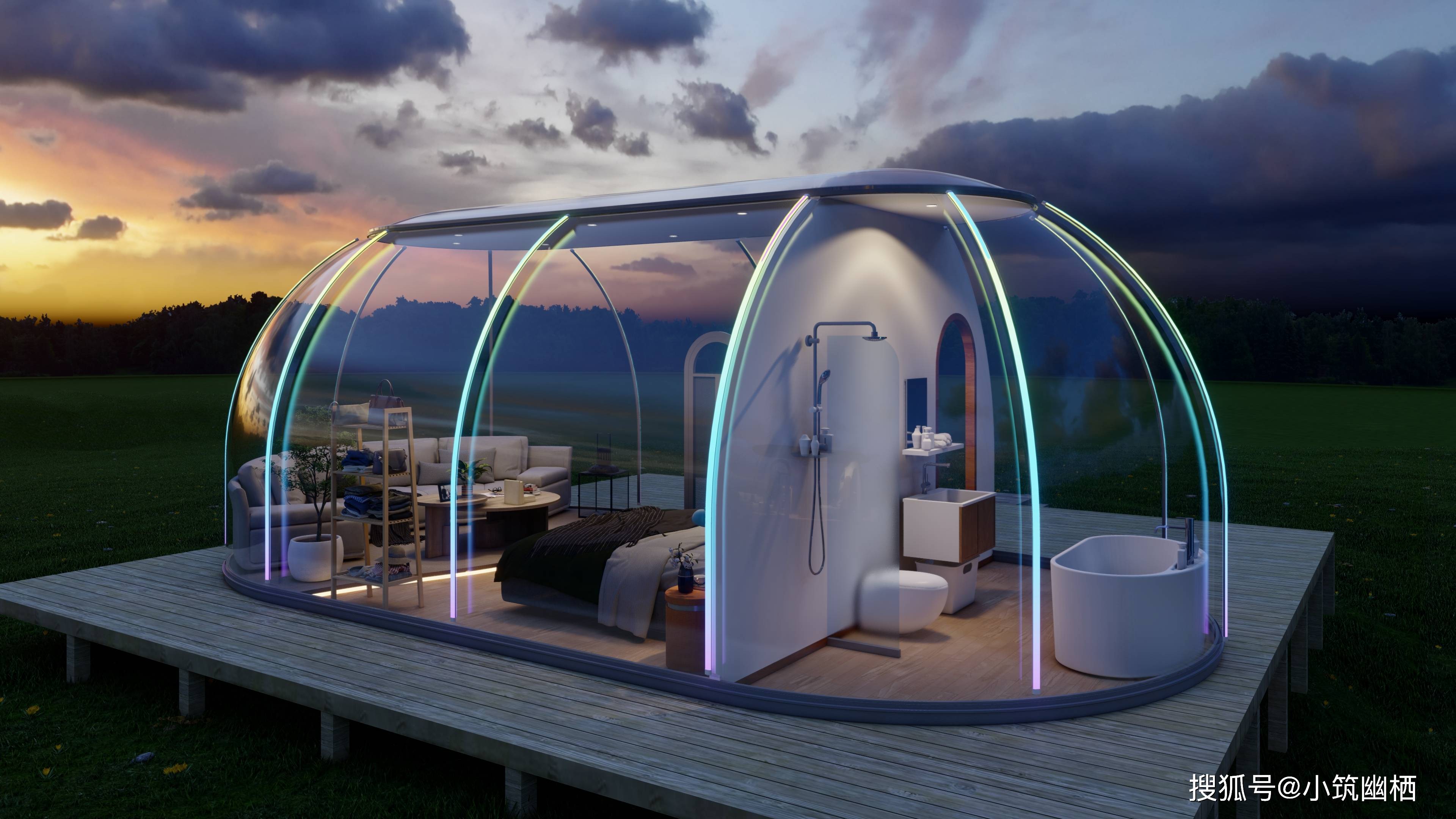 全景透明星空房,外出旅居的"热门产品"_大自然_住宿_客户