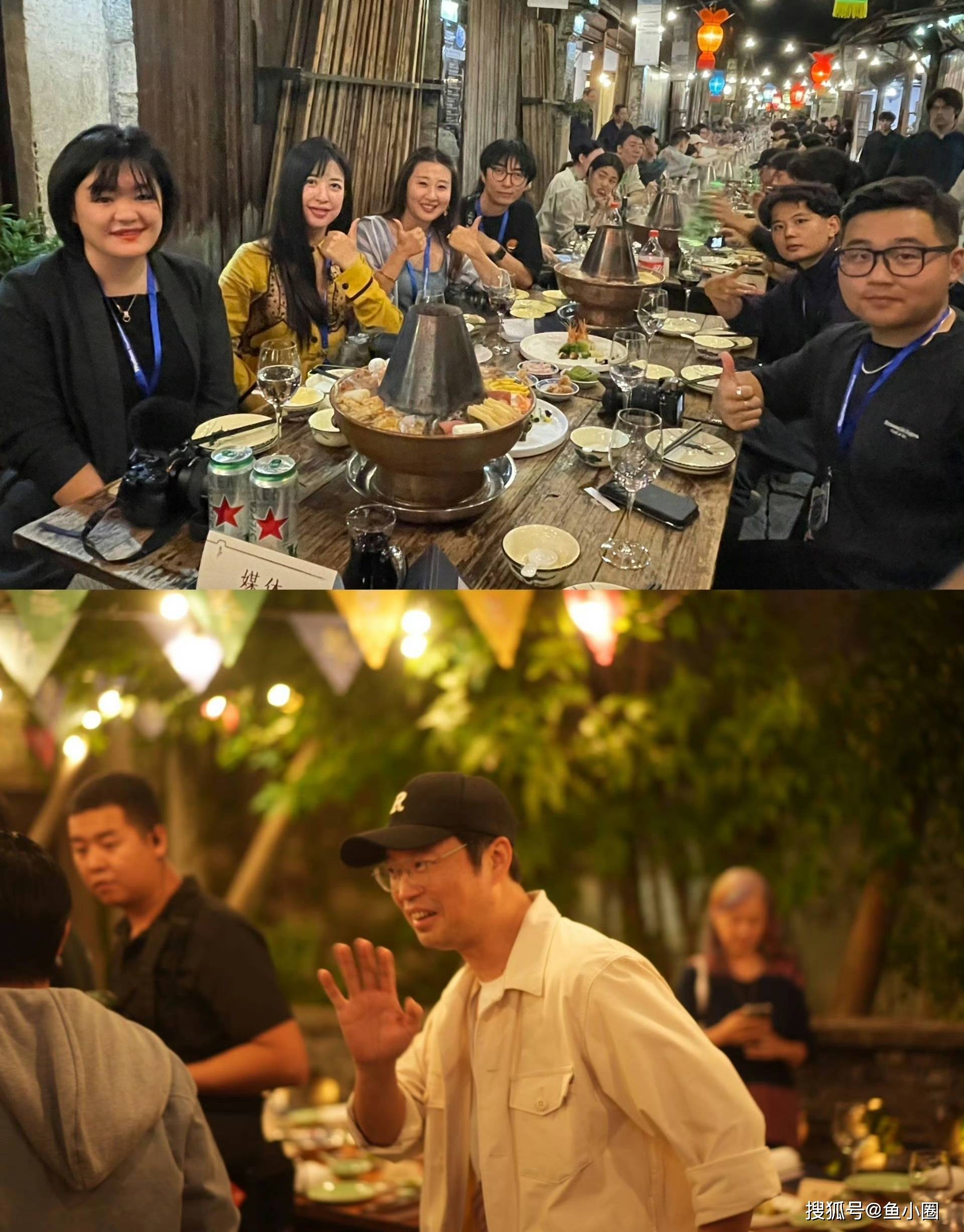 据悉,当天还是彭昱畅生日,晚上黄磊,何炅,李诞,周也,为其庆生,可以