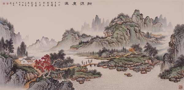 周金山中国工笔山水,跻身百万画家的行列_当代_拍卖_国画