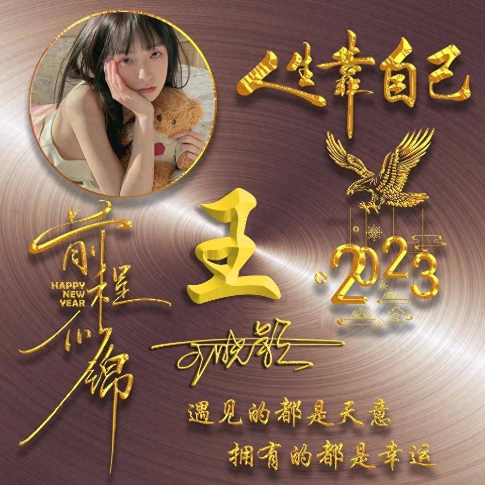 姓氏头像第628期,大展宏图励志艺术签名头像,遇见更好的自己_设计