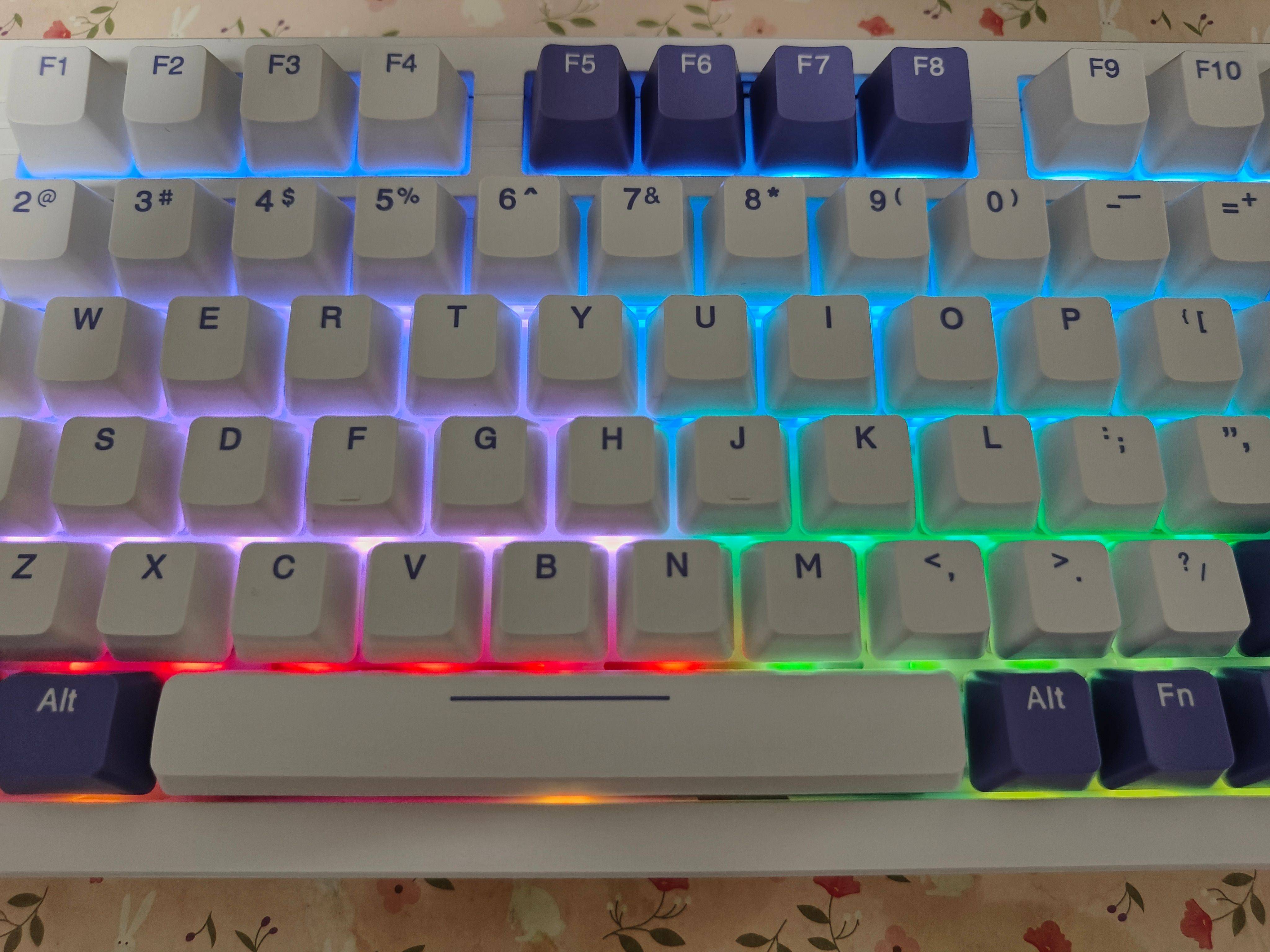 我的码字好伙伴绝绝紫~达尔优ek75三模机械键盘体验~_打字_电脑_声音