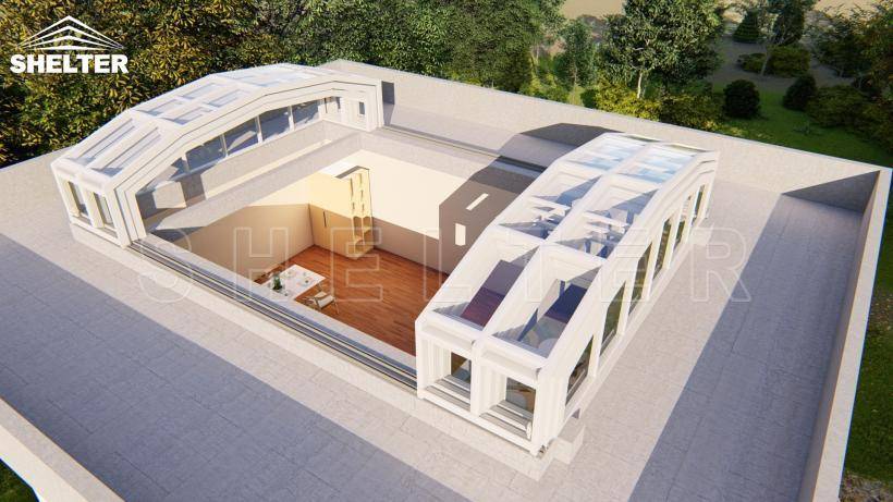 这些推拉阳光房设计图,效果太棒了!_落地窗_超大_玻璃窗