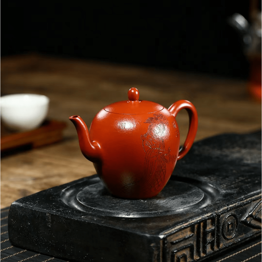 紫砂壶泡茶,怎么能少得了一把朱泥壶呢?_扬香力_过程_温水