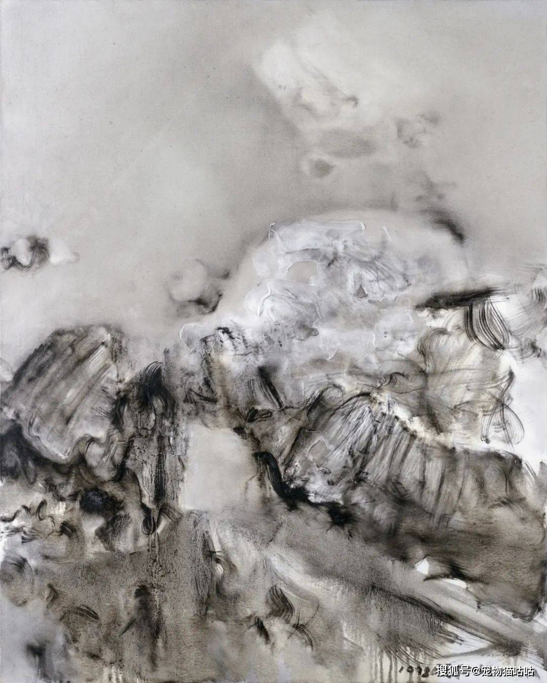 拍卖资讯:七件周春芽历年佳作集结永乐2023秋拍!_桃花_色彩_山石