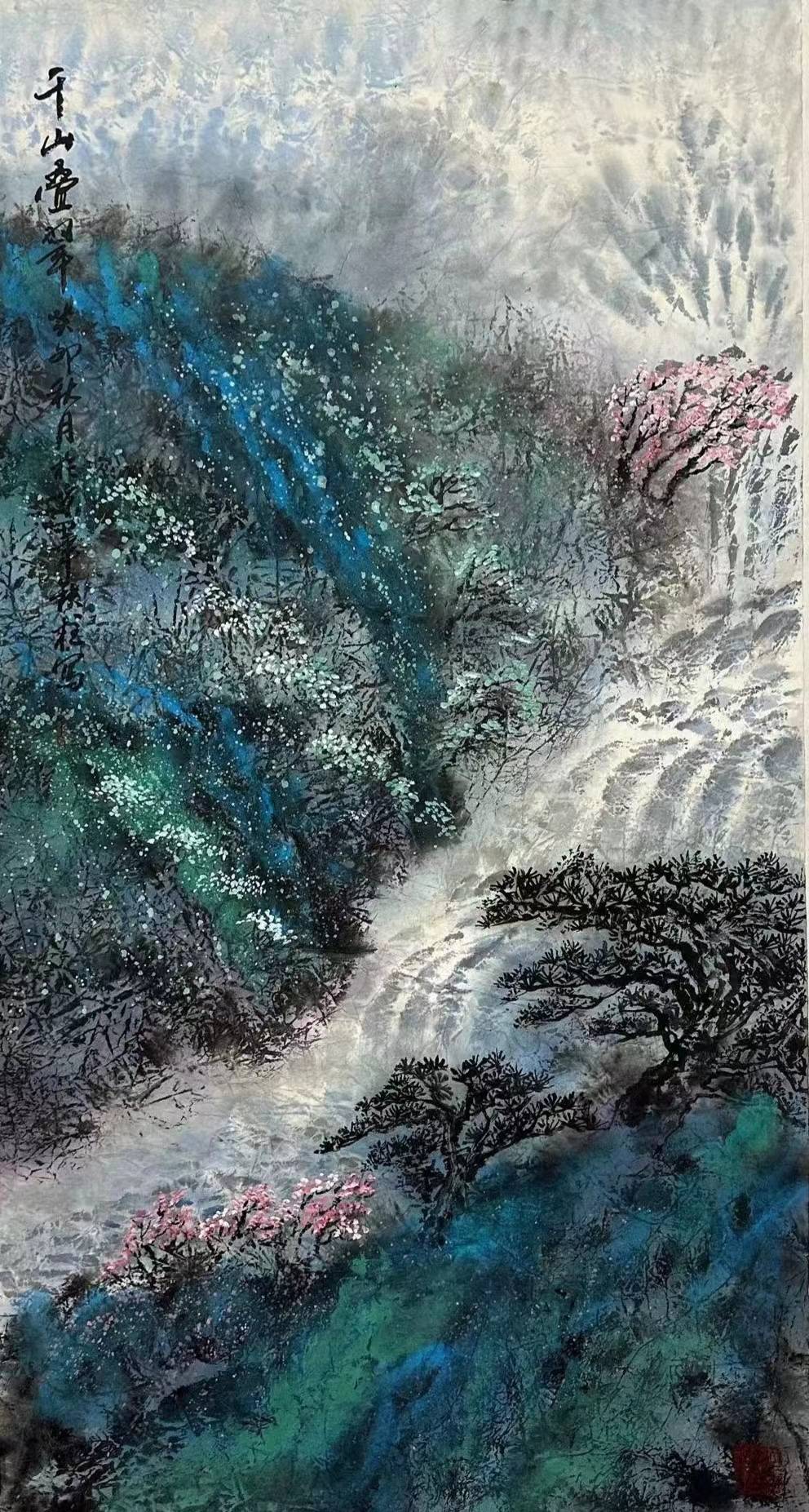 载入史册 画家田铁柱 作品永久镶嵌长城之上_中国_书法_清华美院