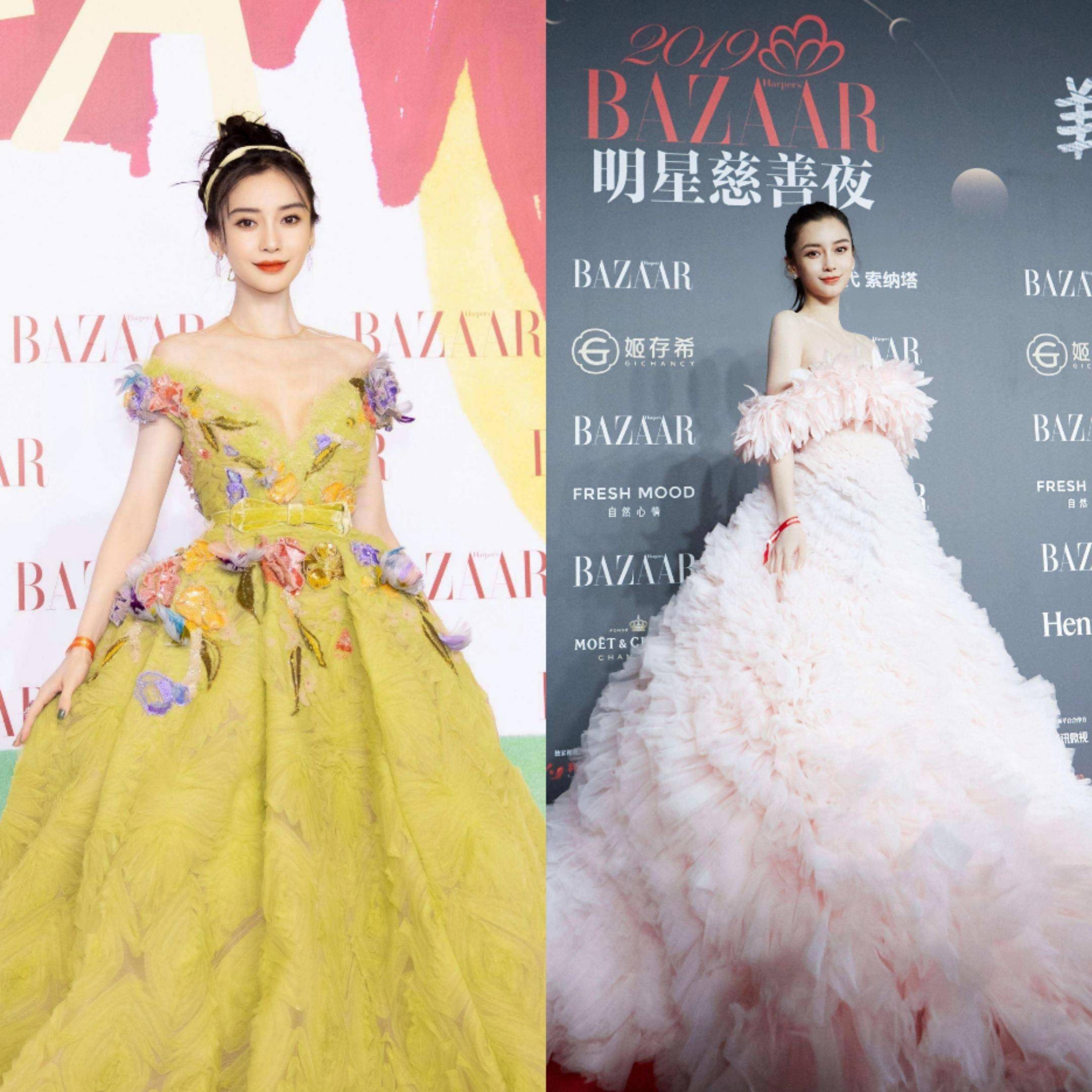 内娱女星红毯天花板,杨颖第二,姐姐,赵丽颖上榜,第一实至名归_礼服