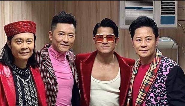 林子祥周慧敏难得同框,林子祥满头银发,郭富城出现让人大吃一惊_明星