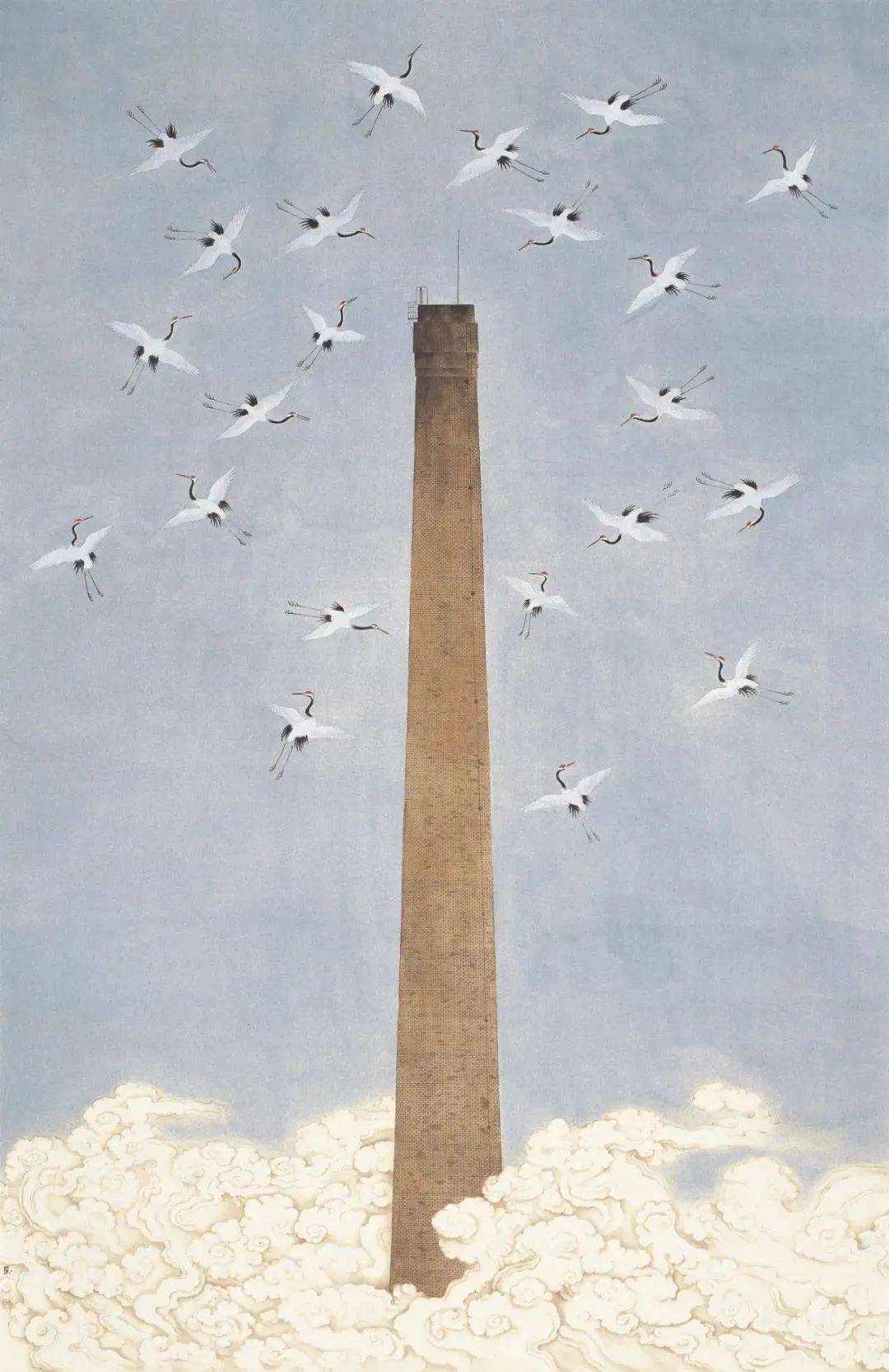 著名画家崔强花鸟画作品赏析_传统_笔墨_工艺美术