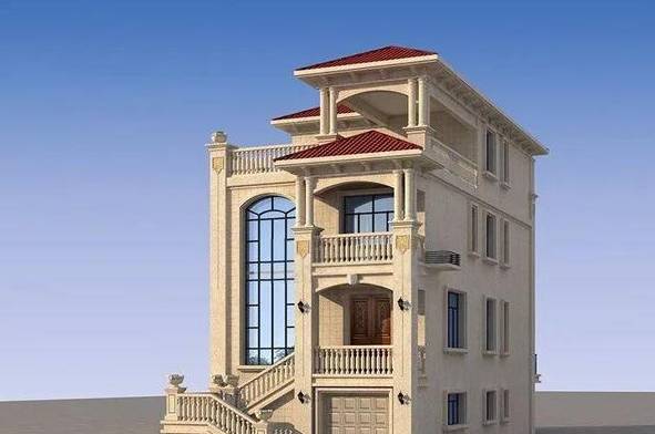 农民自建两款占地小巧的高层别墅,第二款不足90平米建四层_建筑_阳台