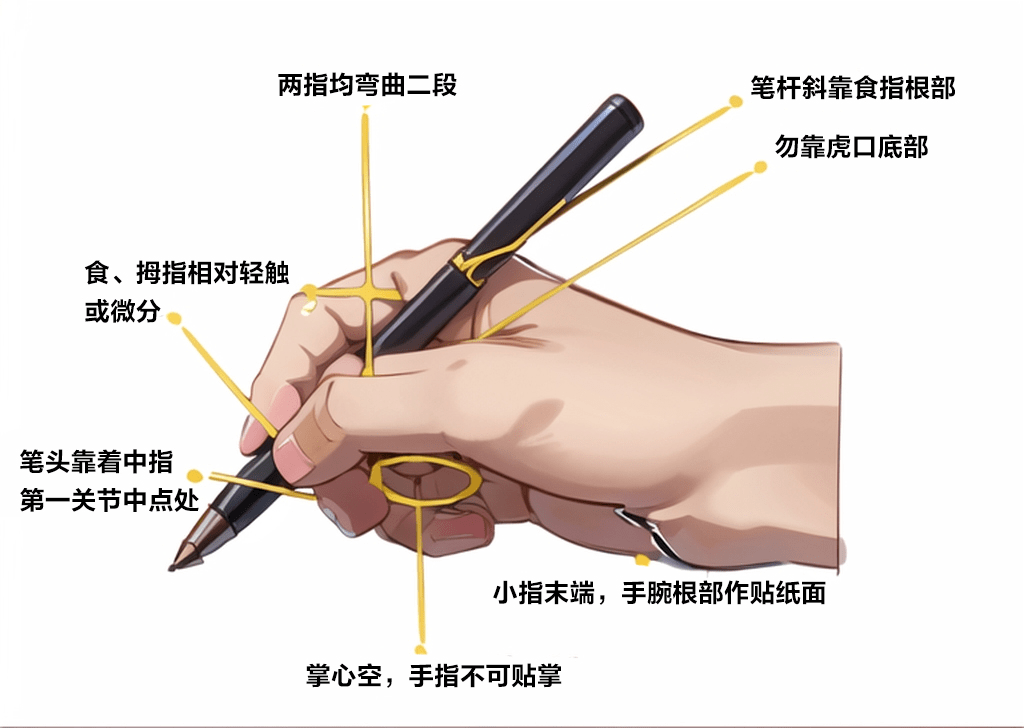 板绘握笔的正确姿势图片