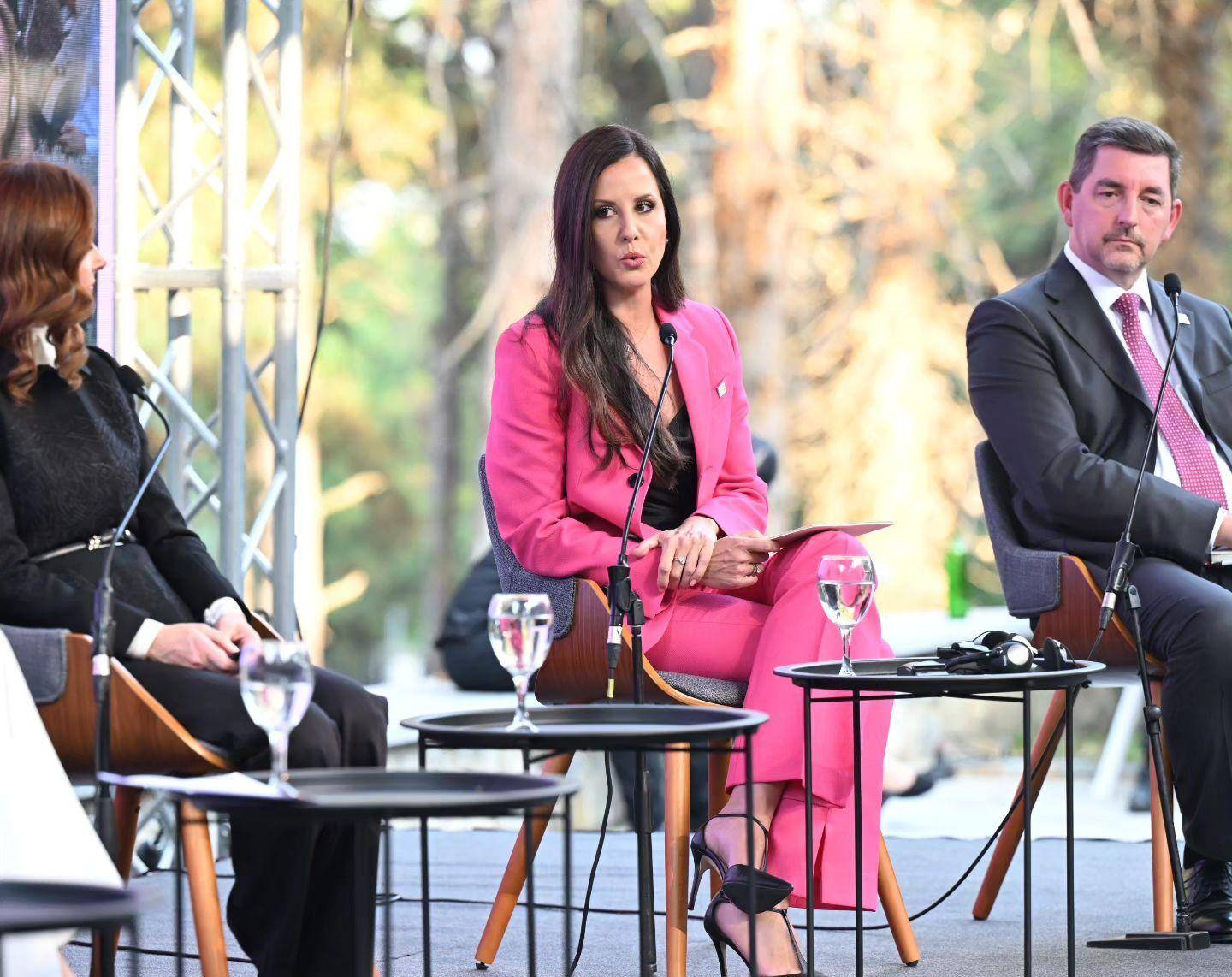 武契奇老婆商务穿吊袜带裙真好看!