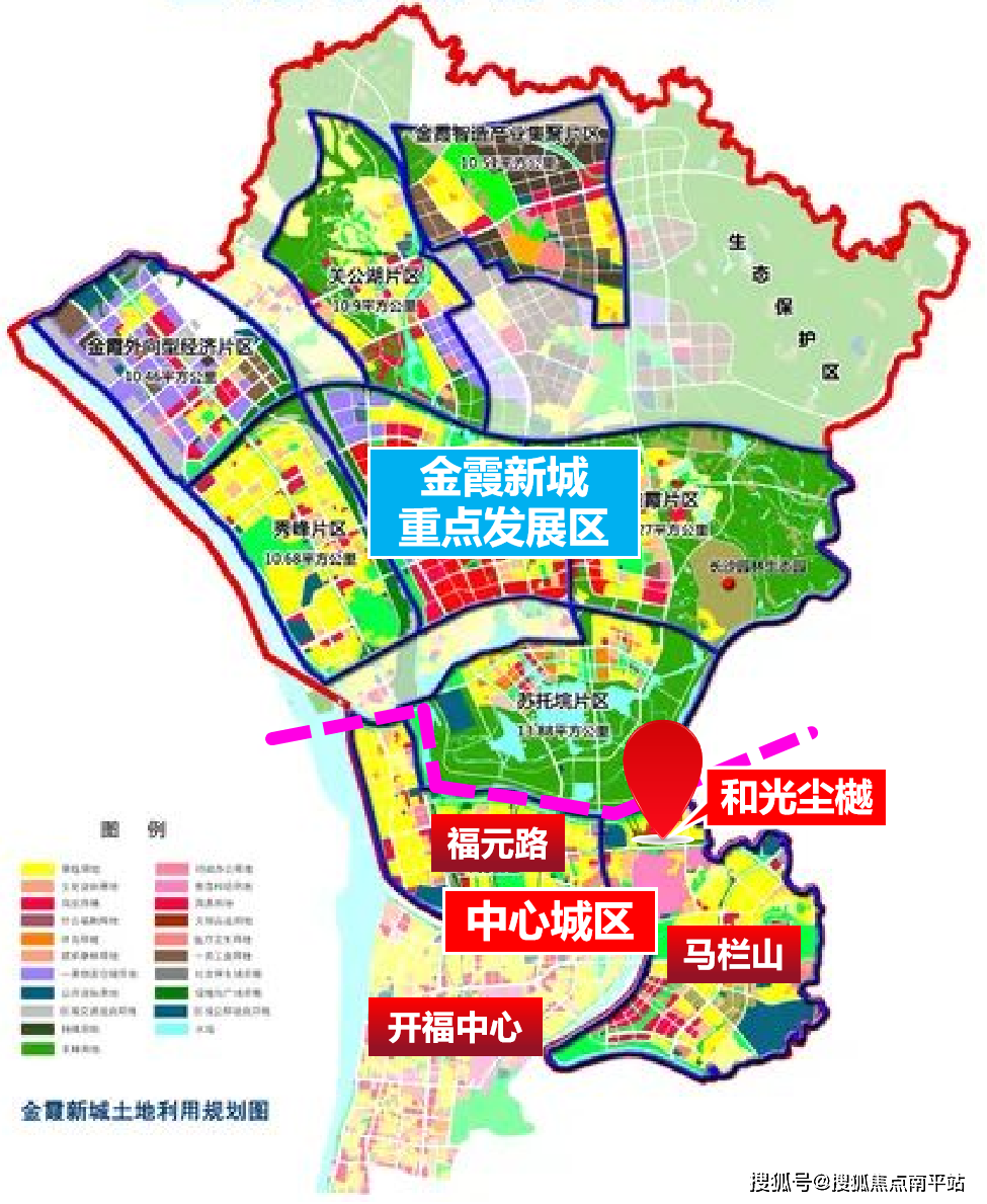 整个开福区,以捞刀河为界,北边大片空白区,而南边(福元路,马栏山,开福