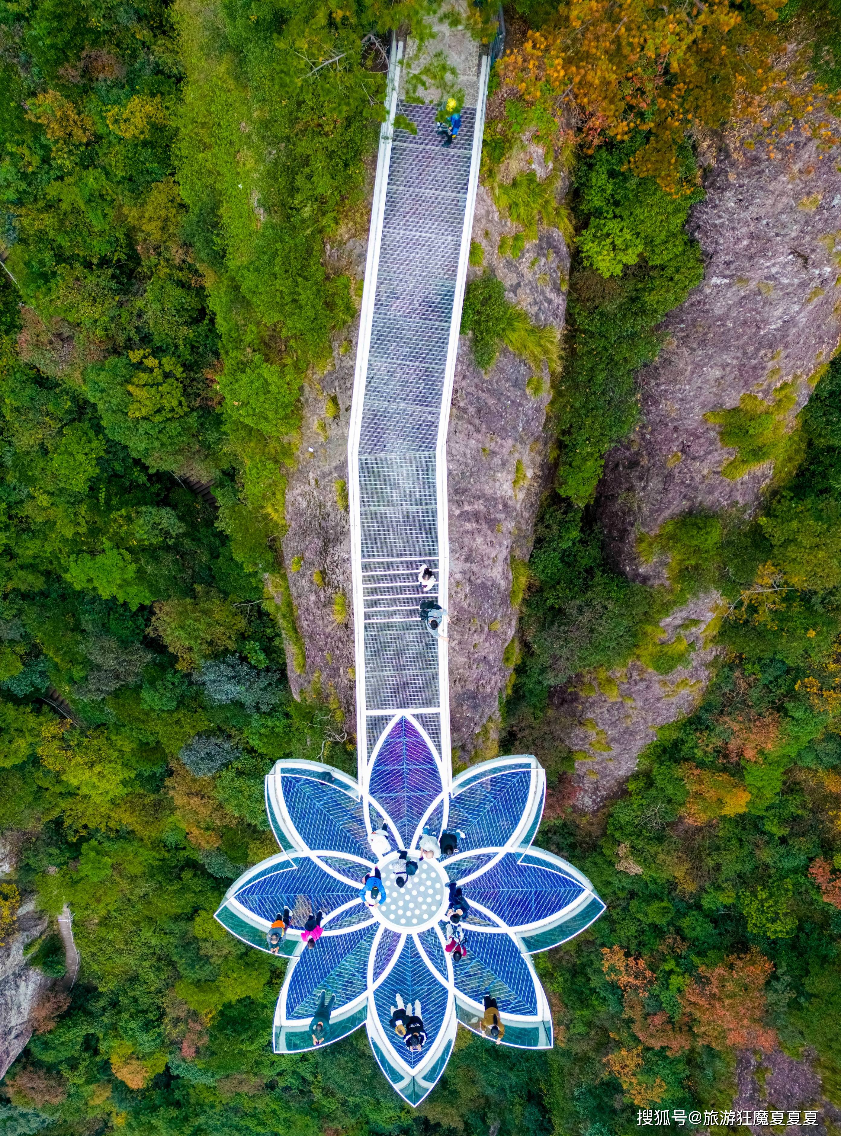 原创浙江旅行登山还能坐电梯神仙居一座不用爬的山