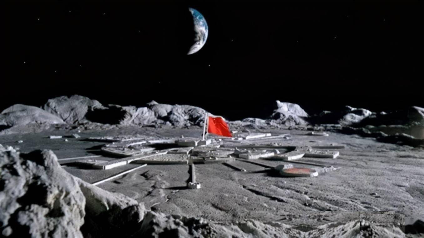 钻地弹炸月球:中国月球基地画面曝光,不愧是"基建狂魔"_洞口_部分