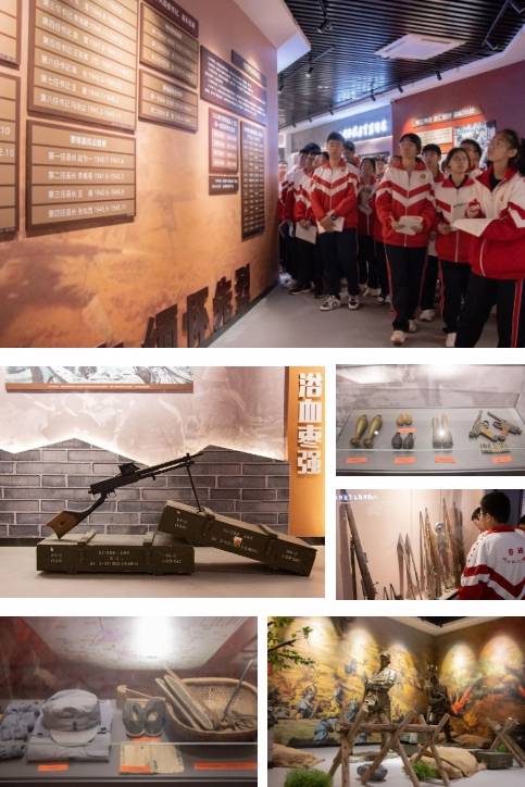 衡水顺平中学组织学生参观枣强抗日战争印记馆_活动_红色_革命