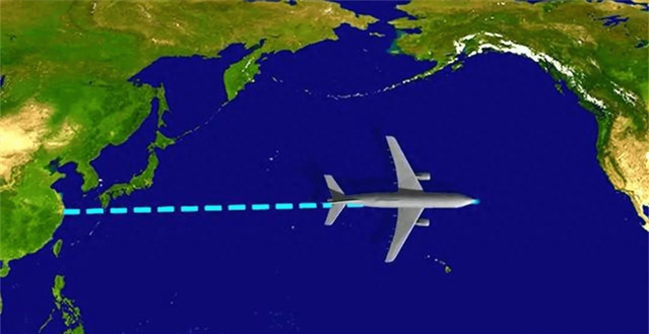 世界飞机航线图片