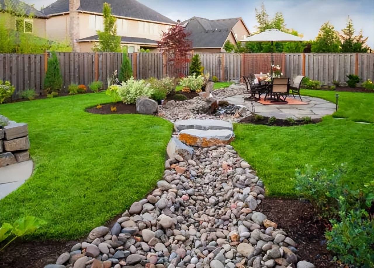 庭院旱溪景观怎么做?其实很简单哦~_水景_时候_素土