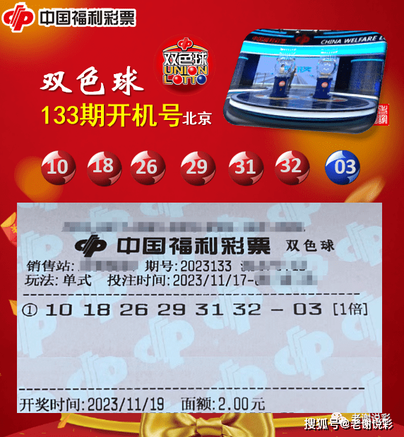双色球2023133期北京开机号,历史同期开奖号