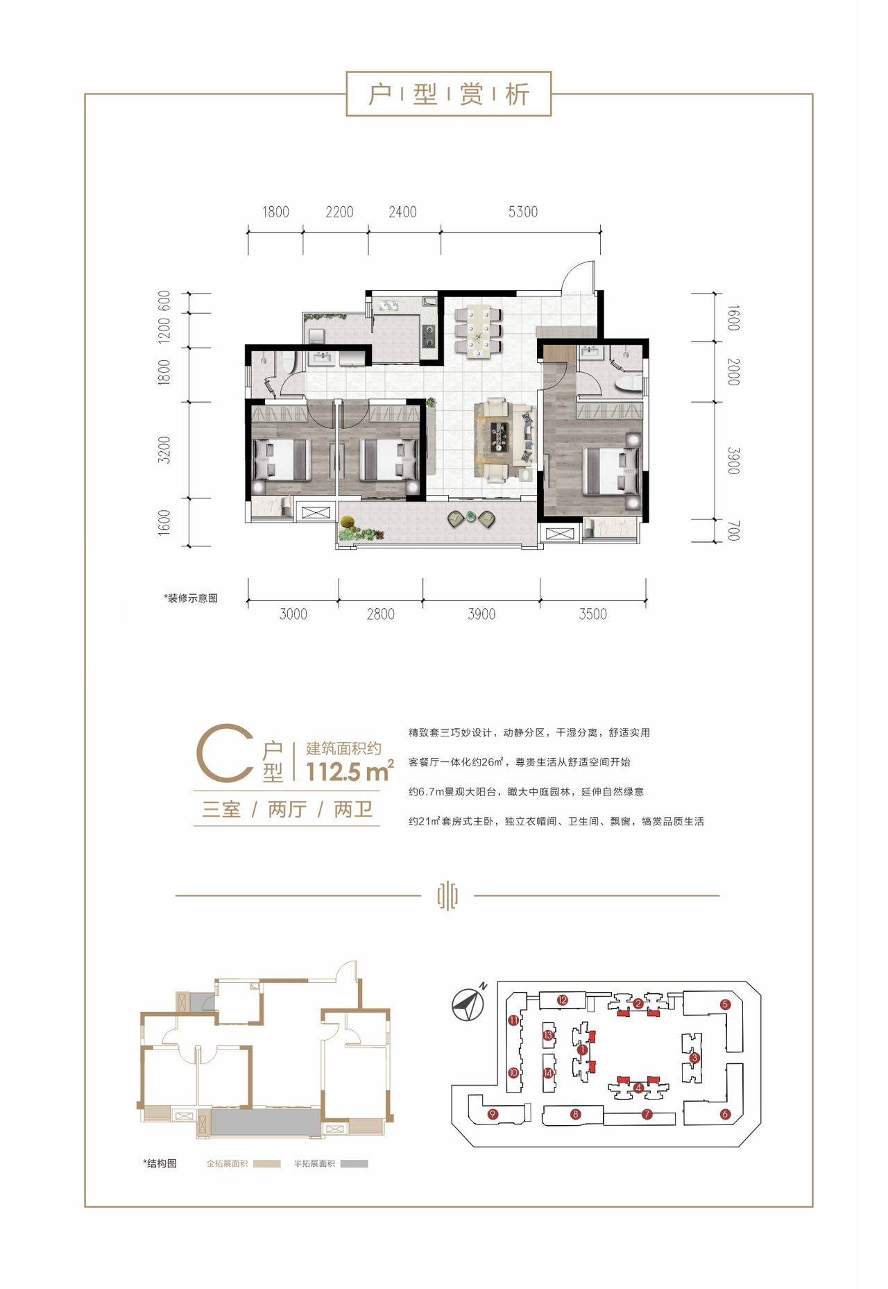 瀚城绿洲户型图图片