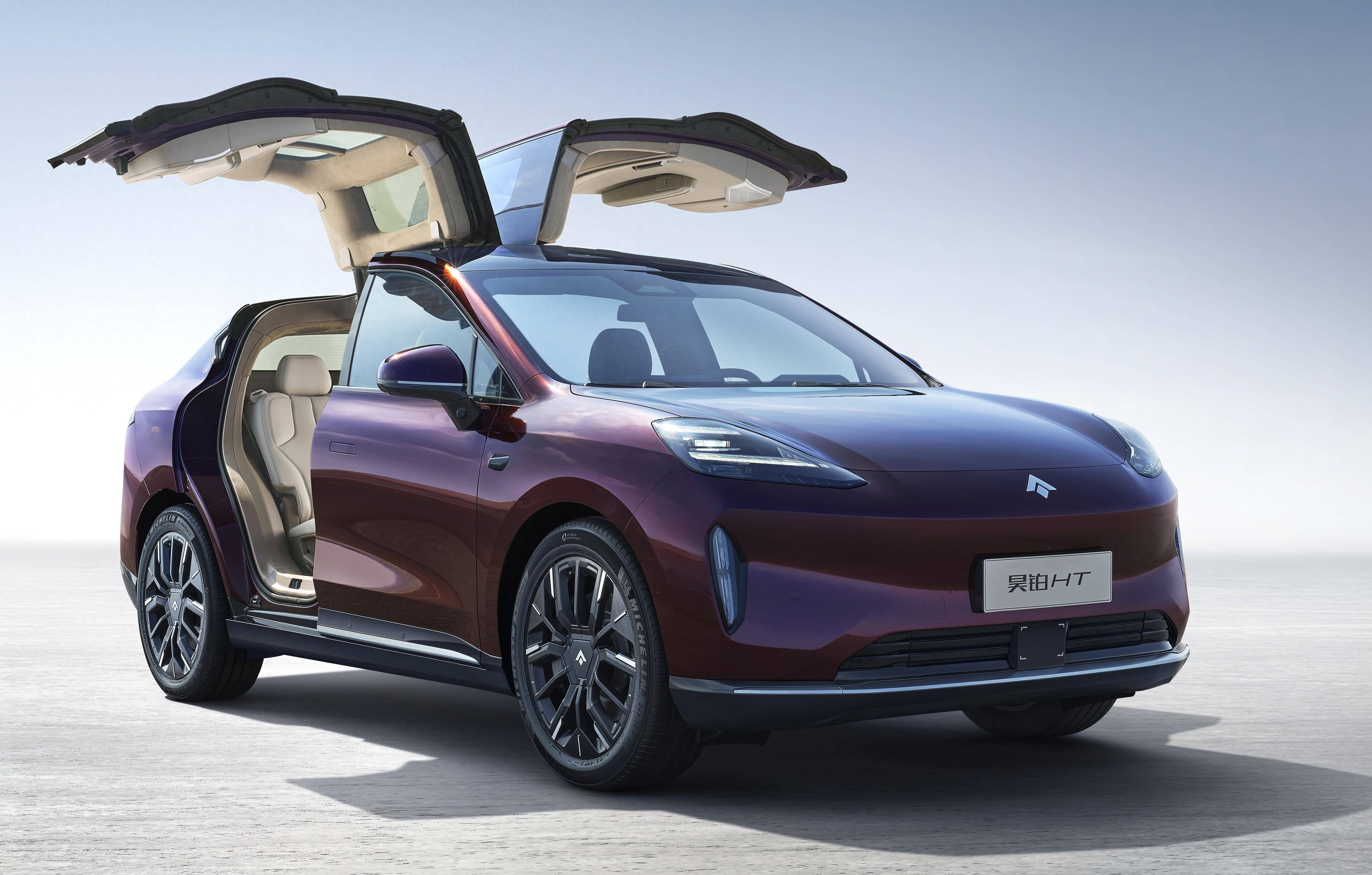 中大型纯电suv昊铂ht上市,鸥翼门,智驾系统是亮点_搜狐汽车_搜狐网